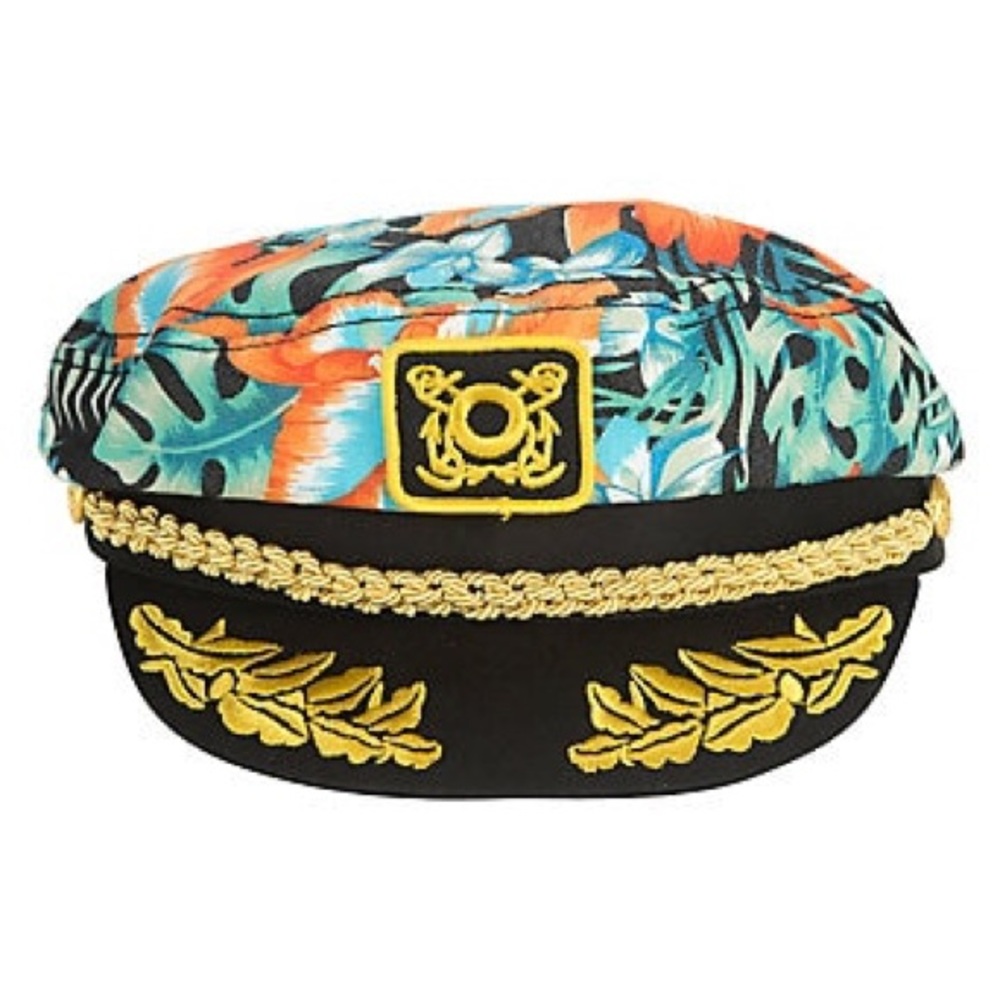 Floral Captain Skipper Hat (NWOT)